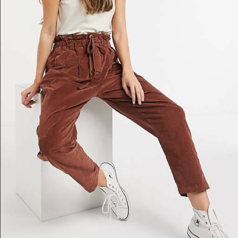 Free People Corduroy Margate Pleated Trousers